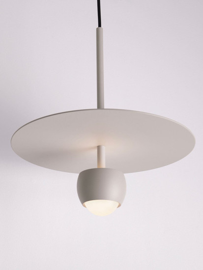 Nova Luce LED Pendelleuchte Edem 8W warmweiss 3000K Beige Stahl Aluminium Ø30cm 9870045