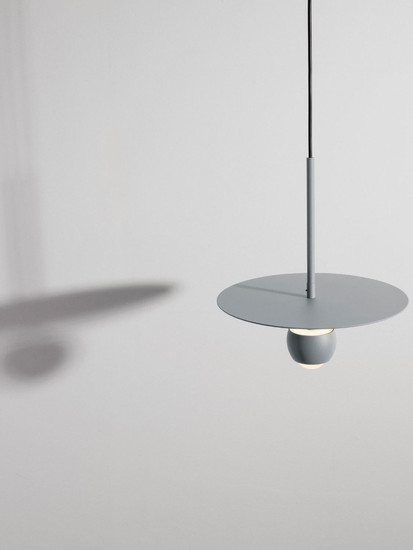 Nova Luce LED Pendelleuchte Edem 8W warmweiss 3000K Blaugrau Stahl Aluminium Ø30cm 9870046