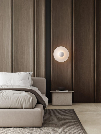Nova Luce LED Wandleuchte Edem 9W warmweiss 3000K Weiß Stahl Aluminium Ø25cm 9870049