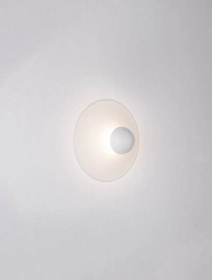 Nova Luce LED Wandleuchte Edem 9W warmweiss 3000K Weiß Stahl Aluminium Ø25cm 9870049