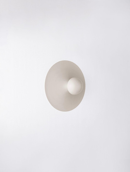 Nova Luce LED Wandleuchte Edem 9W warmweiss 3000K Beige Stahl Aluminium Ø25cm 9870050