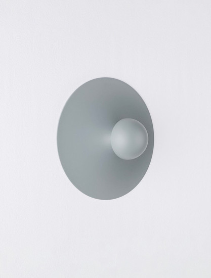 Nova Luce LED Wandleuchte Edem 9W warmweiss 3000K Blaugrau Stahl Aluminium Ø25cm 9870051