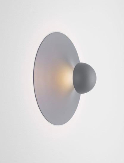 Nova Luce LED Wandleuchte Edem 9W warmweiss 3000K Blaugrau Stahl Aluminium Ø25cm 9870051