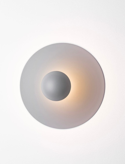 Nova Luce LED Wandleuchte Edem 9W warmweiss 3000K Blaugrau Stahl Aluminium Ø25cm 9870051