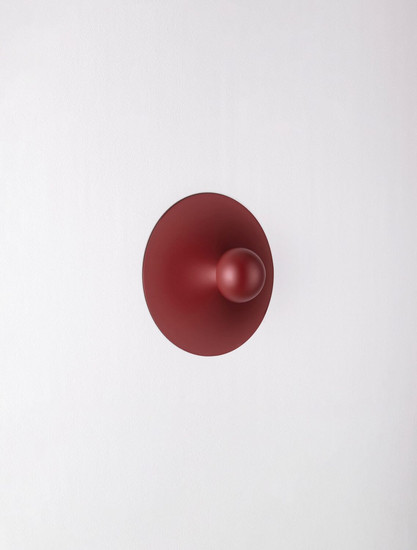 Nova Luce LED Wandleuchte Edem 9W warmweiss 3000K Rot Stahl Aluminium Ø25cm 9870052
