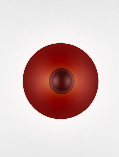 Nova Luce LED Wandleuchte Edem 9W warmweiss 3000K Rot Stahl Aluminium Ø25cm 9870052