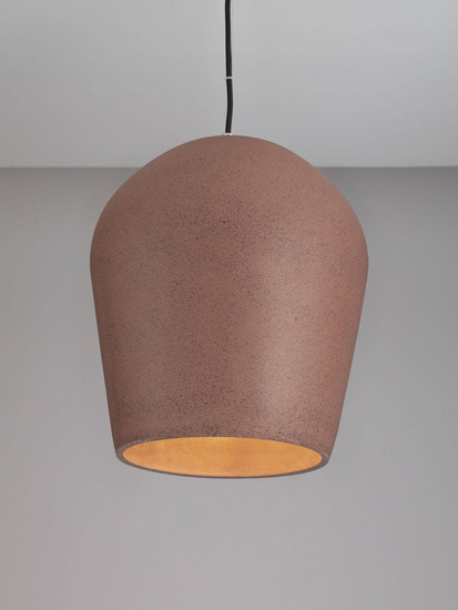 Nova Luce Pendelleuchte Omio E27 Rot Beton Ø29cm 9919100