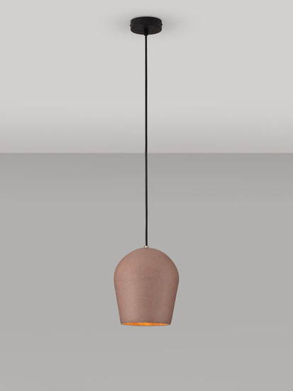 Nova Luce Pendelleuchte Omio E27 IP55 Rot Beton Ø20cm 9919101