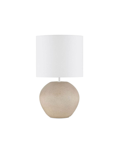 Nova Luce Tischleuchte Mizu E27 Creme Weiß Gips Ø35cm 9919102