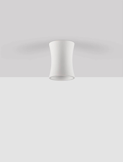 Nova Luce Deckenleuchte Pelia GU10 Weiß Gips Ø8cm 9919107