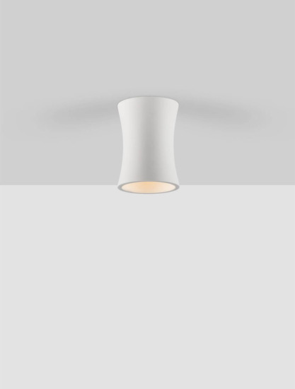 Nova Luce Deckenleuchte Pelia GU10 Weiß Gips Ø8cm 9919107