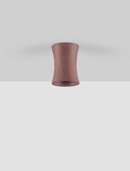 Nova Luce Deckenleuchte Pelia GU10 Rot Beton Ø8cm 9919109