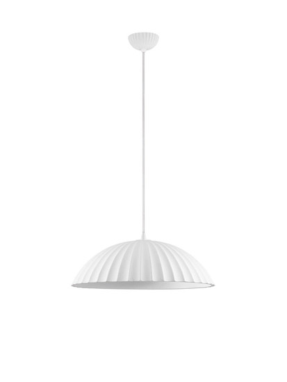 Nova Luce Pendelleuchte Ammos E27 Weiß Beton Ø50cm 9919114