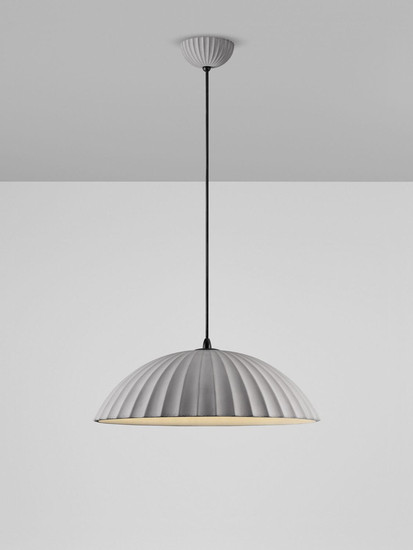Nova Luce Pendelleuchte Ammos E27 Grau Beton Ø50cm 9919115