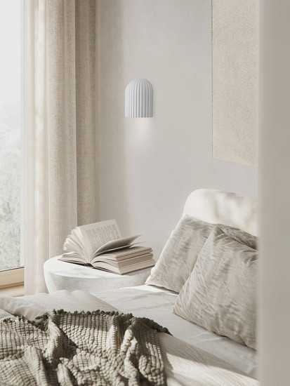 Nova Luce Wandleuchte Ammos GU10 Weiß Gips 16,5x12cm 9919116