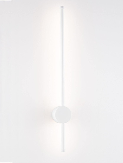 Nova Luce LED Außen-Wandleuchte Ridge 12W warmweiss 3000K IP65 salzwasserfest Weiß Aluminium 65x8cm 9923405