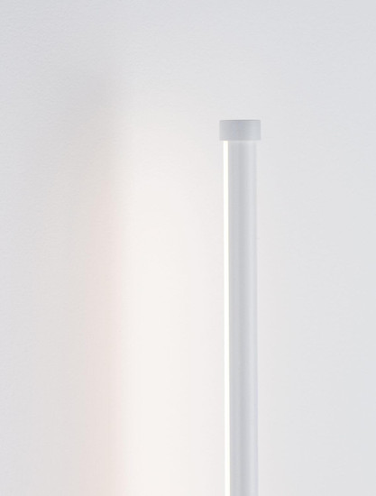 Nova Luce LED Außen-Wandleuchte Ridge 12W warmweiss 3000K IP65 salzwasserfest Weiß Aluminium 65x8cm 9923405