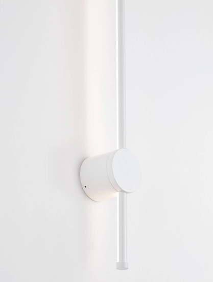 Nova Luce LED Außen-Wandleuchte Ridge 12W warmweiss 3000K IP65 salzwasserfest Weiß Aluminium 65x8cm 9923405