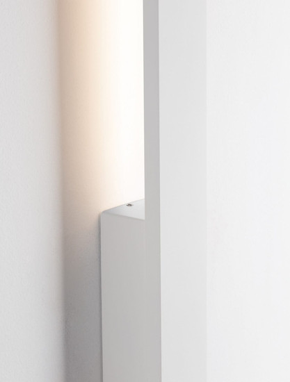 Nova Luce LED Außen-Wandleuchte Aneth 20W warmweiss 3000K IP65 salzwasserfest Weiß Aluminium 104x5cm 9923409