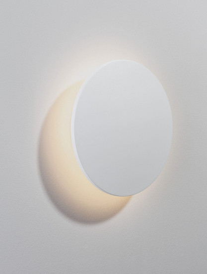 Nova Luce LED Außen-Wandleuchte Copper 12W warmweiss 3000K IP65 salzwasserfest Weiß Aluminium Ø24cm 9923415