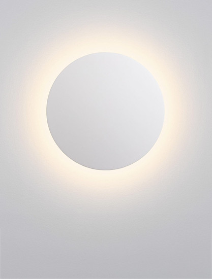Nova Luce LED Außen-Wandleuchte Copper 12W warmweiss 3000K IP65 salzwasserfest Weiß Aluminium Ø24cm 9923415