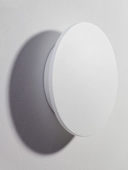 Nova Luce LED Außen-Wandleuchte Copper 12W warmweiss 3000K IP65 salzwasserfest Weiß Aluminium Ø24cm 9923415