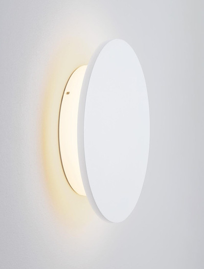 Nova Luce LED Außen-Wandleuchte Copper 12W warmweiss 3000K IP65 salzwasserfest Weiß Aluminium Ø24cm 9923415