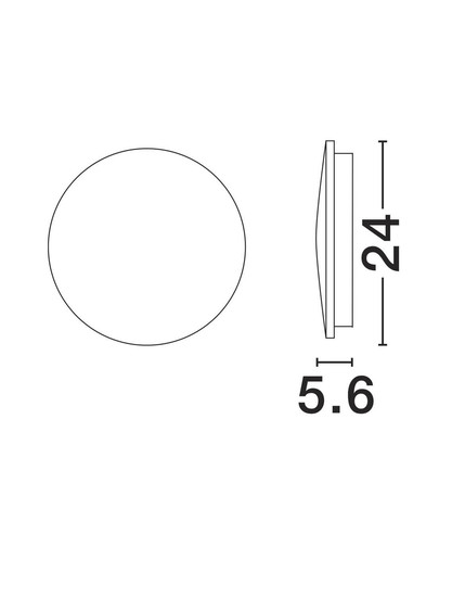 Nova Luce LED Außen-Wandleuchte Copper 12W warmweiss 3000K IP65 salzwasserfest Schwarz Aluminium Ø24cm 9923416