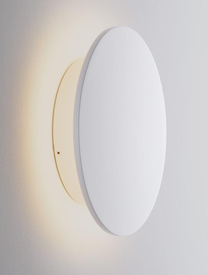 Nova Luce LED Außen-Wandleuchte Copper 16W warmweiss 3000K IP65 salzwasserfest Weiß Aluminium Ø30cm 9923417