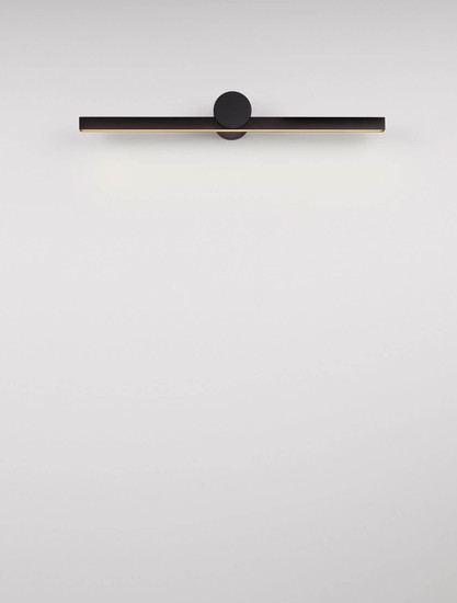 Nova Luce LED Außen-Wandleuchte Breggo 12W warmweiss 3000K IP54 Schwarz Aluminium 61x10cm 9923420