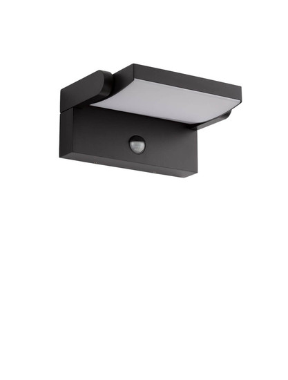 Nova Luce LED Solar-Wandleuchte Gerber schwenkbar 20W warmweiss 3000K Bewegungsmelder IP54 salzwasserfest Schwarz Aluminium 21x16,5cm 9923423