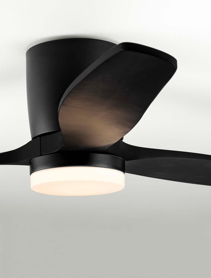 Nova Luce LED Deckenventilator Aloa 18W CCT warm-/neutral-/tageslichtweiss 3000/4000/6500K Schwarz Metall Holz Ø132cm 9952372