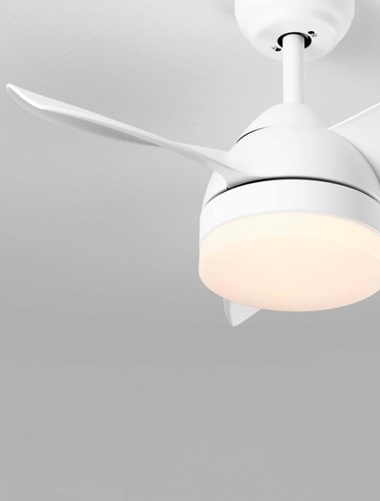Nova Luce LED Deckenventilator Nerina 18W Weiß Metall Ø76cm 9952379