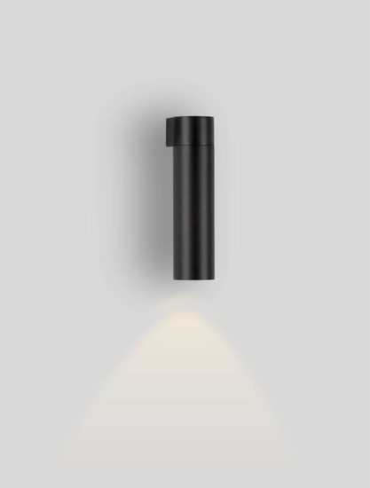 Nova Luce LED Außen-Wandleuchte Lusy 5W warmweiss 3000K IP65 salzwasserfest Anthrazit Aluminium Ø5cm 9971457