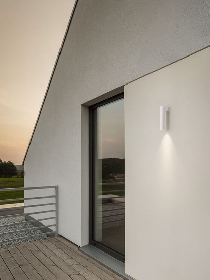 Nova Luce LED Außen-Wandleuchte Lusy 5W warmweiss 3000K IP65 salzwasserfest Weiß Aluminium Ø5cm 9971458