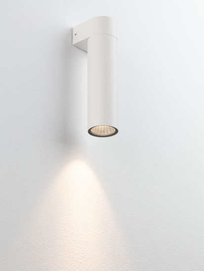 Nova Luce LED Außen-Wandleuchte Lusy 5W warmweiss 3000K IP65 salzwasserfest Weiß Aluminium Ø5cm 9971458
