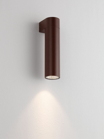 Nova Luce LED Außen-Wandleuchte Lusy 5W warmweiss 3000K IP65 salzwasserfest Cortenstahl Aluminium Ø5cm 9971459