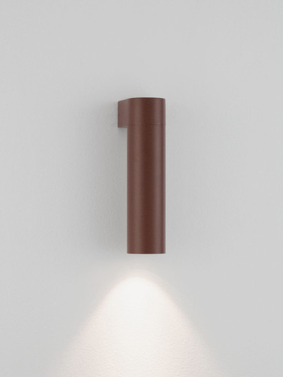 Nova Luce LED Außen-Wandleuchte Lusy 5W warmweiss 3000K IP65 salzwasserfest Cortenstahl Aluminium Ø5cm 9971459