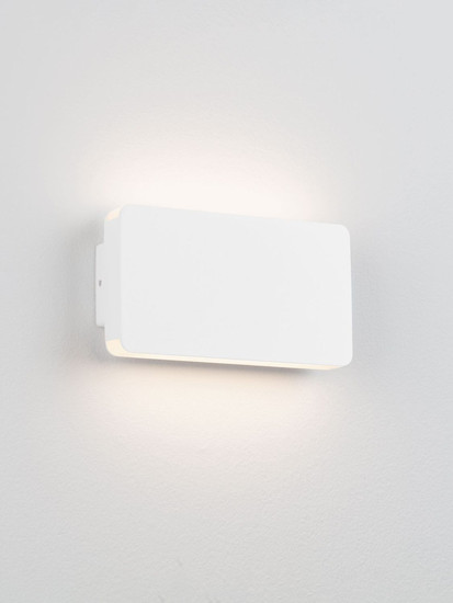Nova Luce LED Außen-Wandleuchte Artu 10W warmweiss 3000K IP65 Weiß Aluminium 17,5x9,5cm 9971461