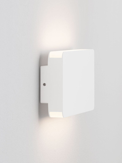 Nova Luce LED Außen-Wandleuchte Artu 10W warmweiss 3000K IP65 Weiß Aluminium 17,5x9,5cm 9971461