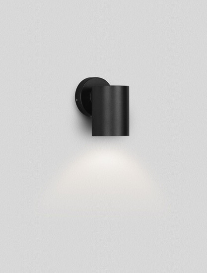 Nova Luce LED Außen-Wandleuchte Jackie 3W warmweiss 3000K IP65 salzwasserfest Anthrazit Aluminium Ø6cm 9971462