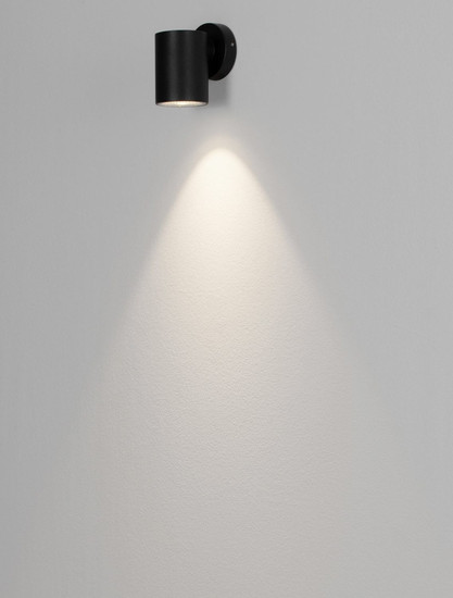 Nova Luce LED Außen-Wandleuchte Jackie 3W warmweiss 3000K IP65 salzwasserfest Anthrazit Aluminium Ø6cm 9971462