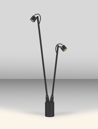 Nova Luce LED Wegeleuchte Sento schwenkbar 6W warmweiss 3000K IP65 salzwasserfest Anthrazit Aluminium 70cm 9971465