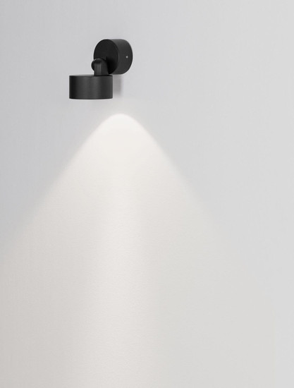 Nova Luce LED Außen-Wandleuchte Helmet schwenkbar 10W warmweiss 3000K IP65 salzwasserfest Anthrazit Aluminium Ø9cm 9971469
