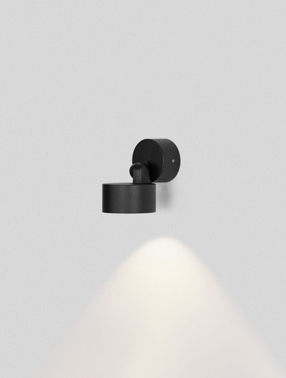 Nova Luce LED Außen-Wandleuchte Helmet schwenkbar 10W warmweiss 3000K IP65 salzwasserfest Anthrazit Aluminium Ø9cm 9971469