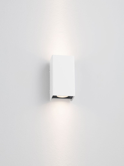 Nova Luce LED Außen-Wandleuchte Elio 6W warmweiss 3000K IP65 salzwasserfest Weiß Aluminium 13x7cm 9971471