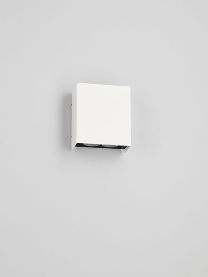 Nova Luce LED Außen-Wandleuchte Elio 12W warmweiss 3000K IP65 salzwasserfest Weiß Aluminium 13x11cm 9971474
