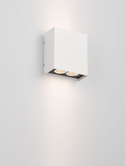 Nova Luce LED Außen-Wandleuchte Elio 12W warmweiss 3000K IP65 salzwasserfest Weiß Aluminium 13x11cm 9971474