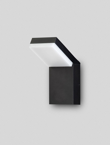 Nova Luce LED Außen-Wandleuchte Farge 12W warmweiss 3000K IP65 salzwasserfest Anthrazit Aluminium 22x16,5cm 9971477