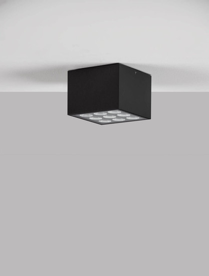 Nova Luce LED Außen-Deckenleuchte Jax 17W warmweiss 3000K IP54 salzwasserfest Anthrazit Aluminium 11x11cm 9971479